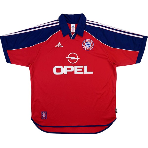 Heimtrikot Thailand Bayern Retro 1999 2001 Rote Günstige Fußballtrikots